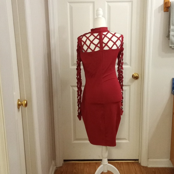 XL Burgundy Dress - Picture 3 of 3